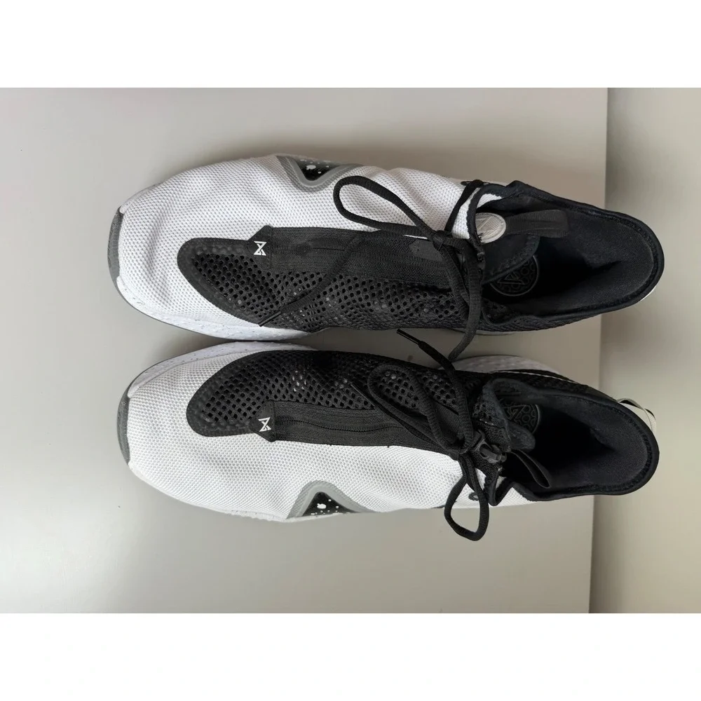 Nike PG‎ 4 Paul George Black White Basketball Shoes CD5079-100 Mens Size 17